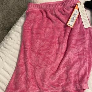 Pink terry cloth shorts with tags